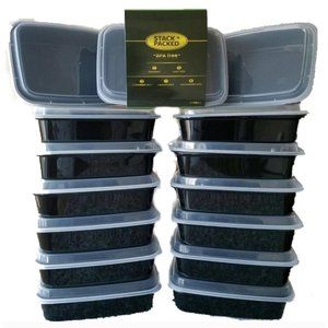 (15pack)  STACK&PACKED MEAL PREPPING CONTAINERS